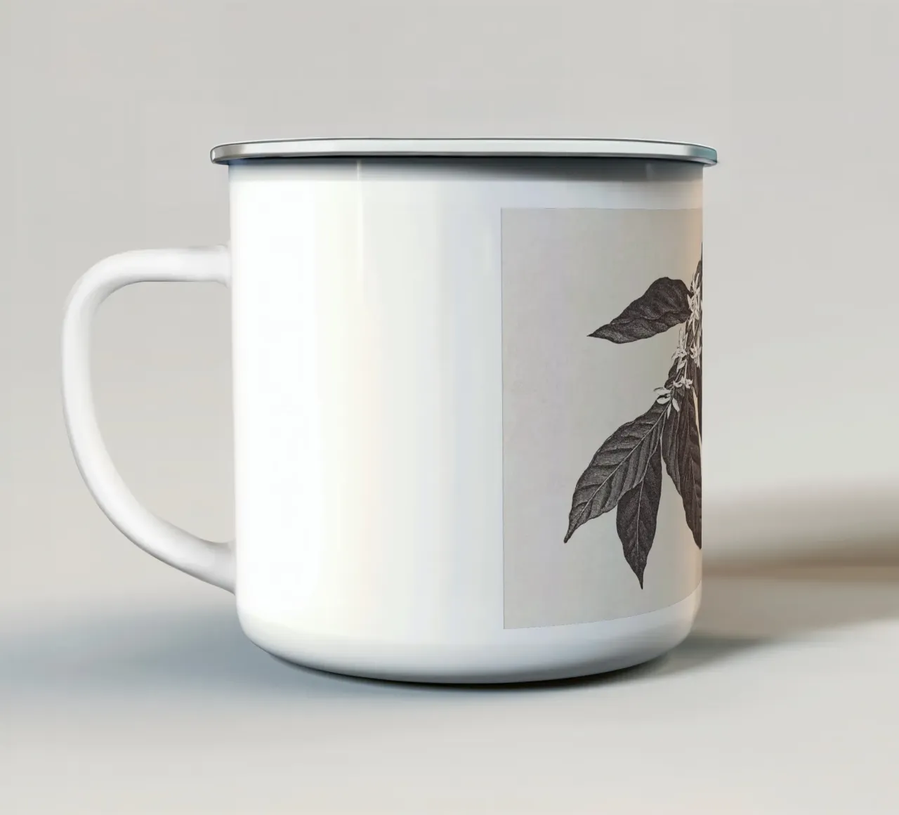 Coffee Branch Sketch no. 1 tazza in smalto da apoloprints