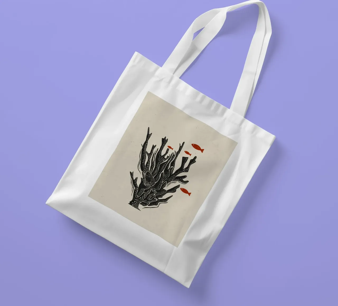 Silent Reef borsa in juta da Indigo Rain