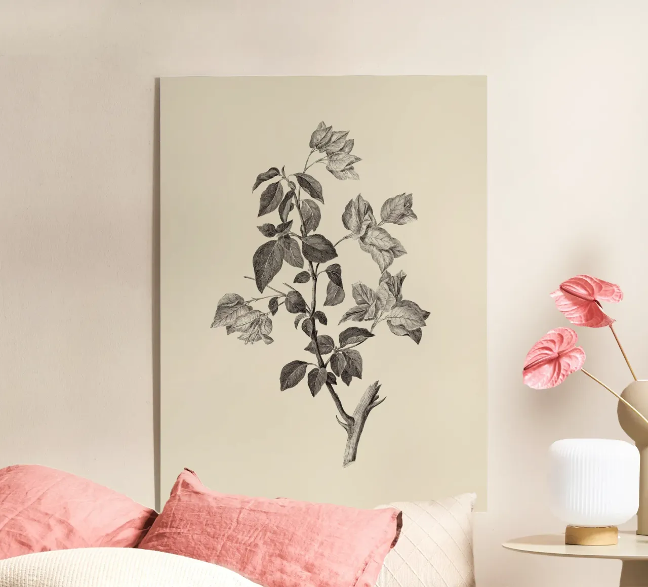 Bougainvillea Sketch acrylic glass by apoloprints