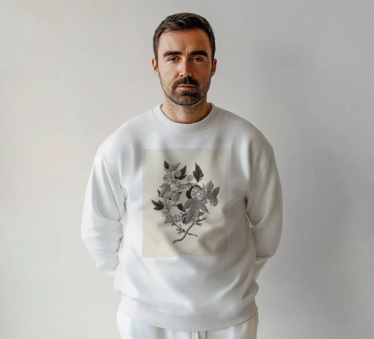 Hops Branch Sketch felpa da apoloprints