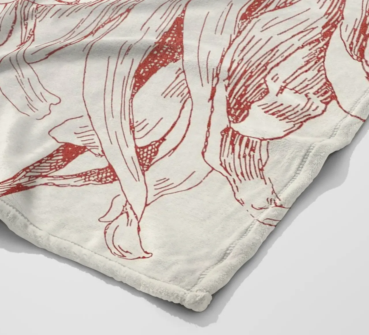 Dahlia Flower Sketch coperta in pile da apoloprints