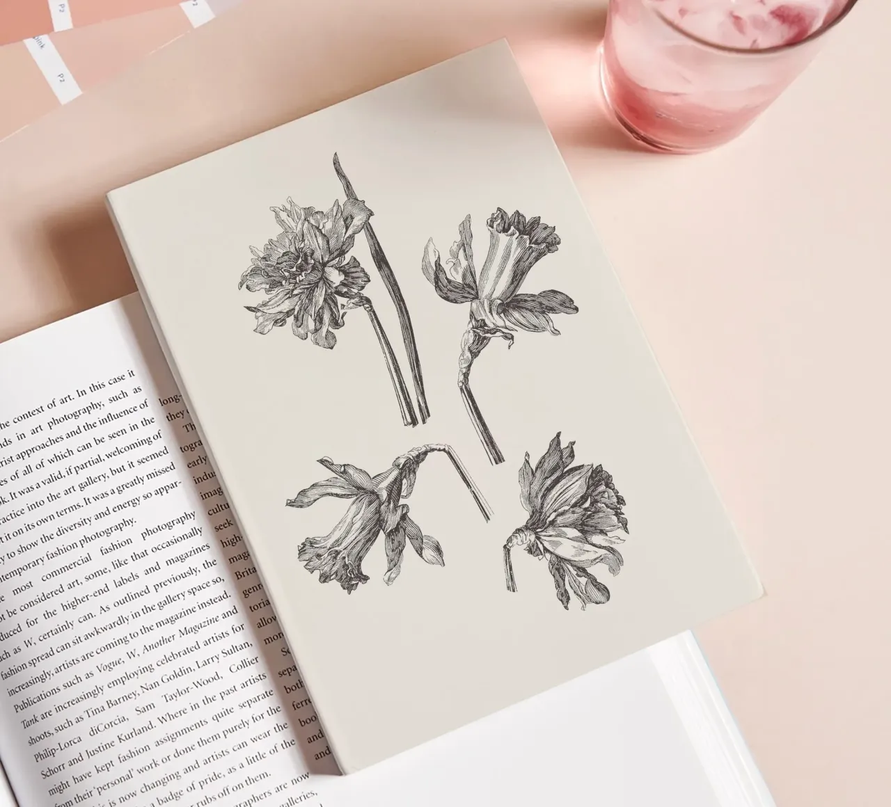 Daffodil Flower Sketch no. 1 diario da apoloprints