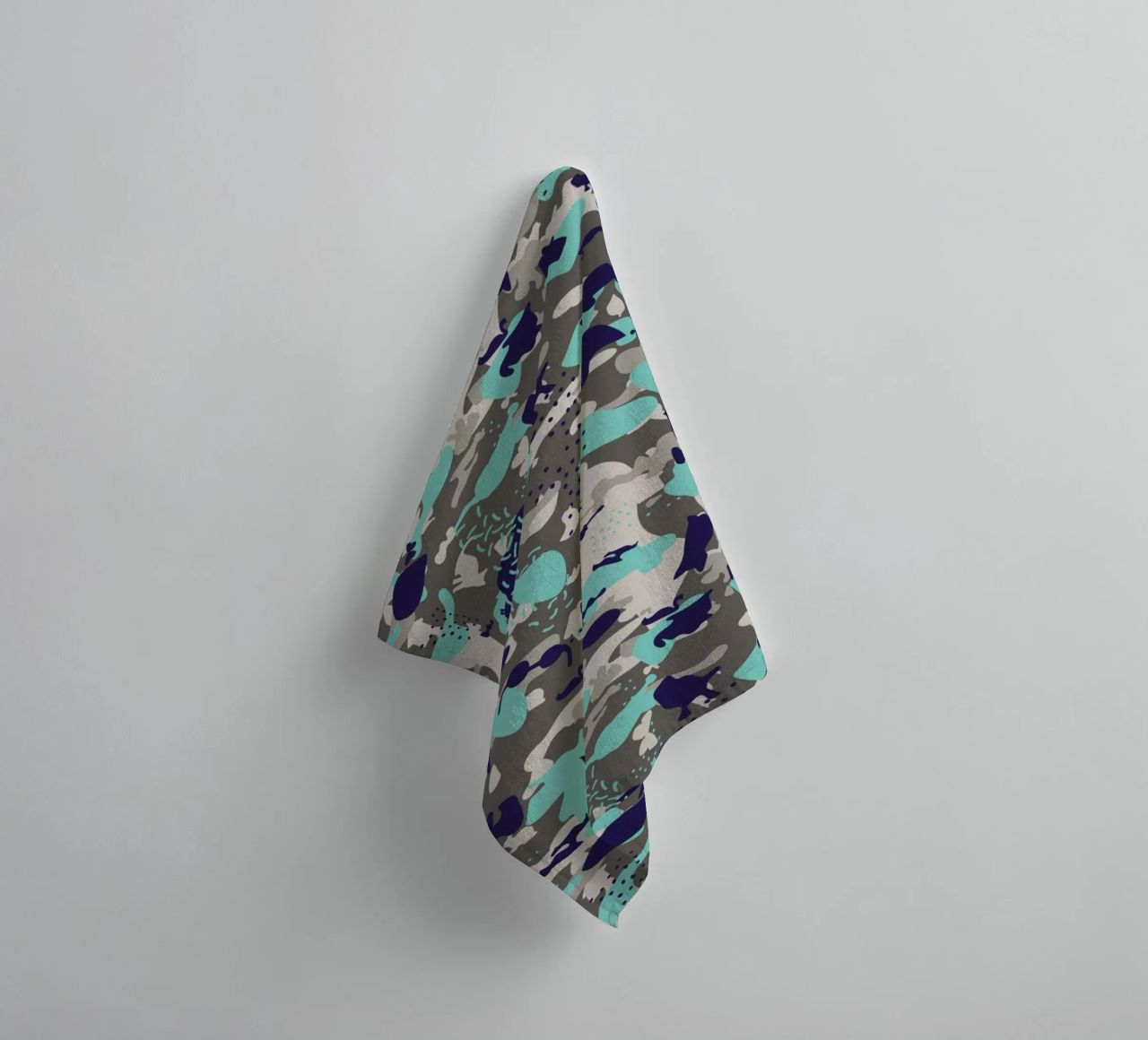 UN/HIDE - Camo Akhdir asciugamano da bagno da Arthelps gGmbH