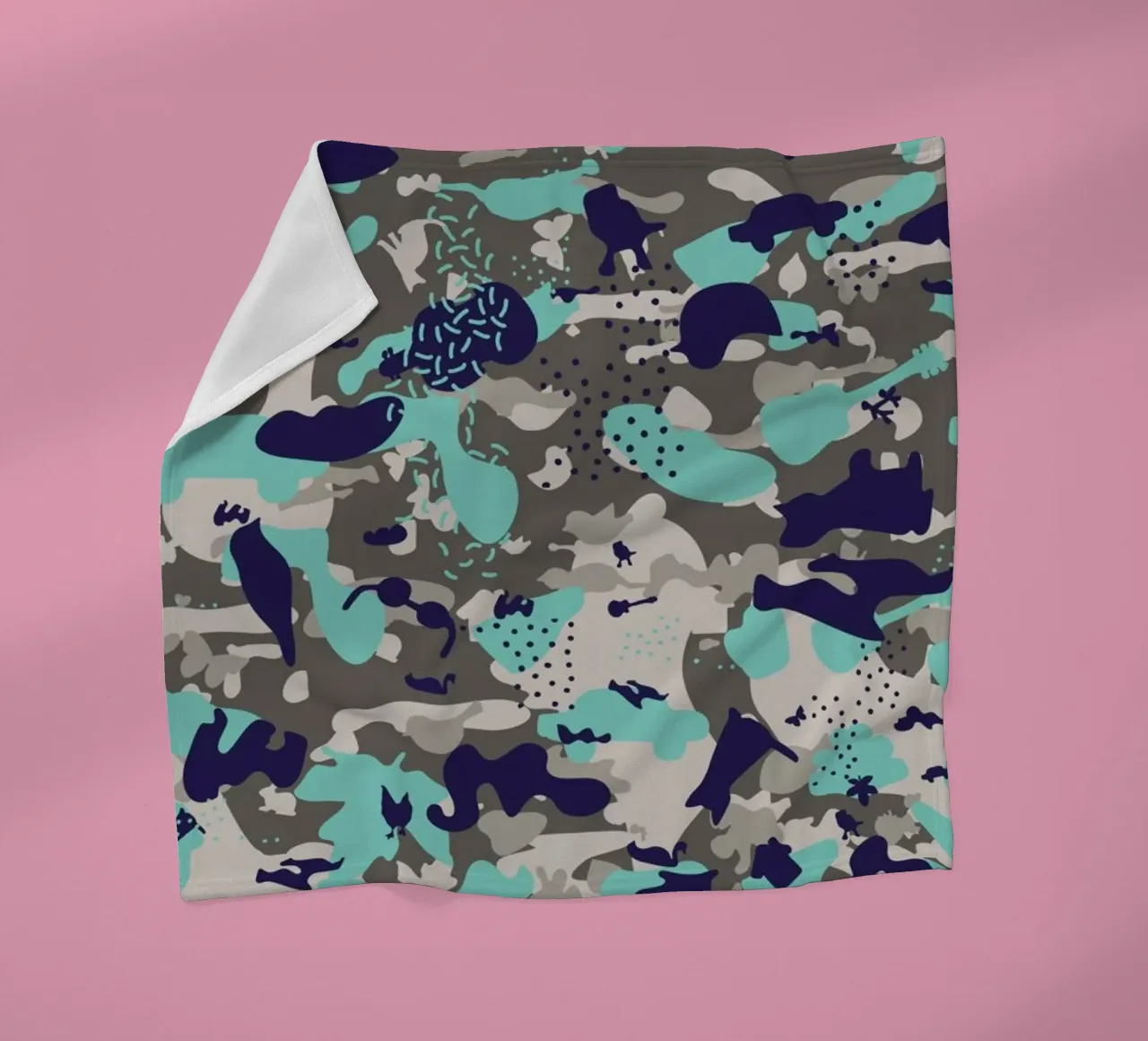 UN/HIDE - Camo Akhdir coperta in pile da Arthelps gGmbH