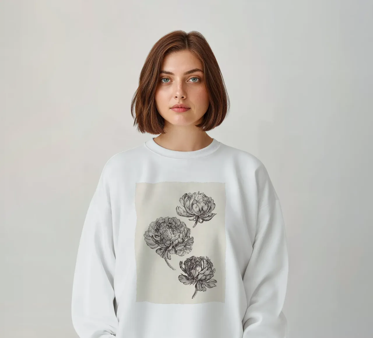 Peonies Sketch no. 2 felpa da apoloprints