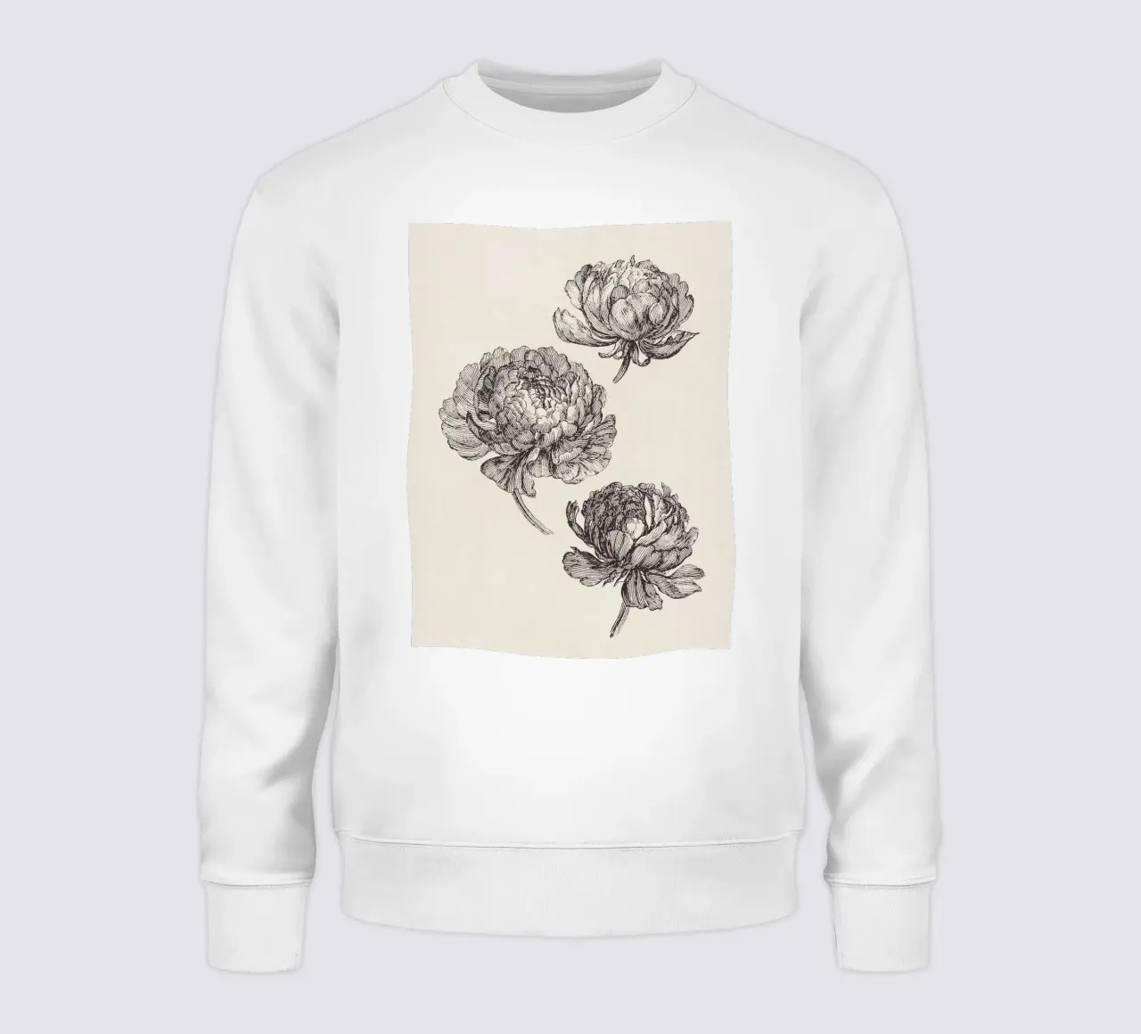 Peonies Sketch no. 2 felpa da apoloprints