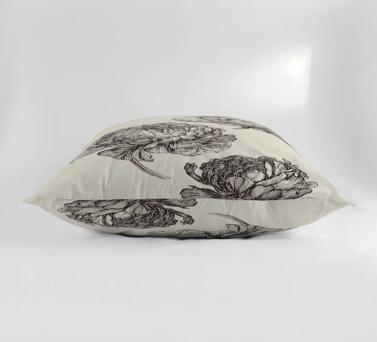 Peonies Sketch no. 2 cuscino da apoloprints