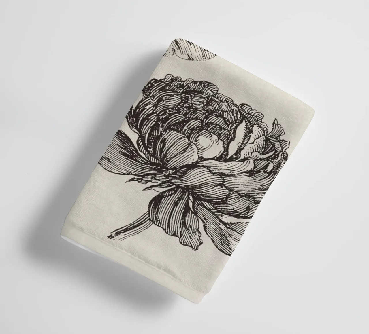 Peonies Sketch no. 2 asciugamano da bagno da apoloprints