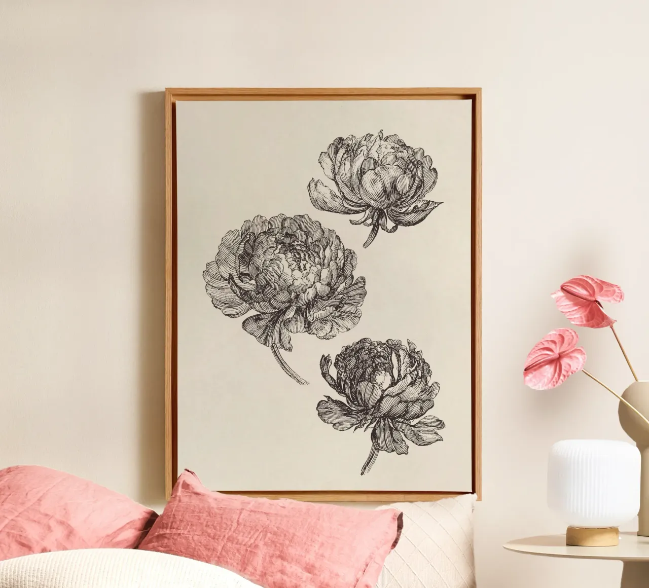 Peonies Sketch no. 2 tela da apoloprints