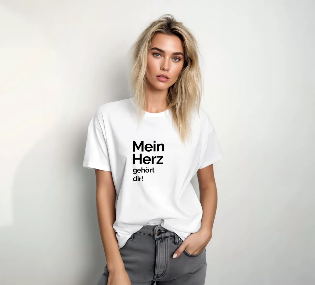 Il mio cuore appartiene a te! t-shirt da YV TYPOGRAPHY
