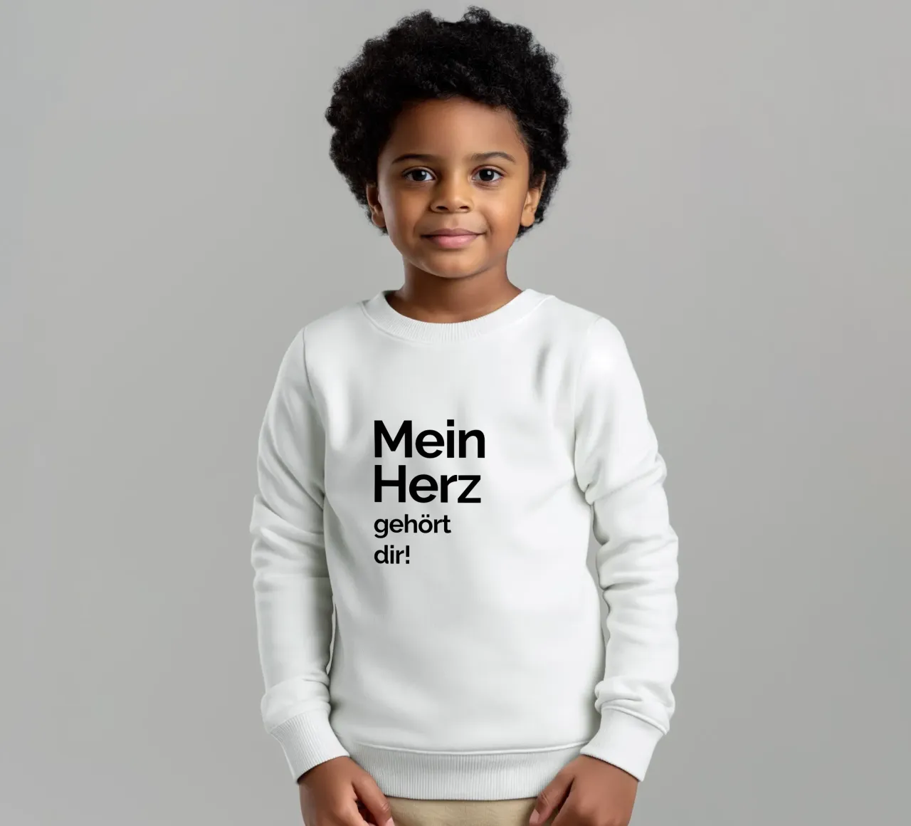 Il mio cuore appartiene a te! felpa bambino da YV TYPOGRAPHY
