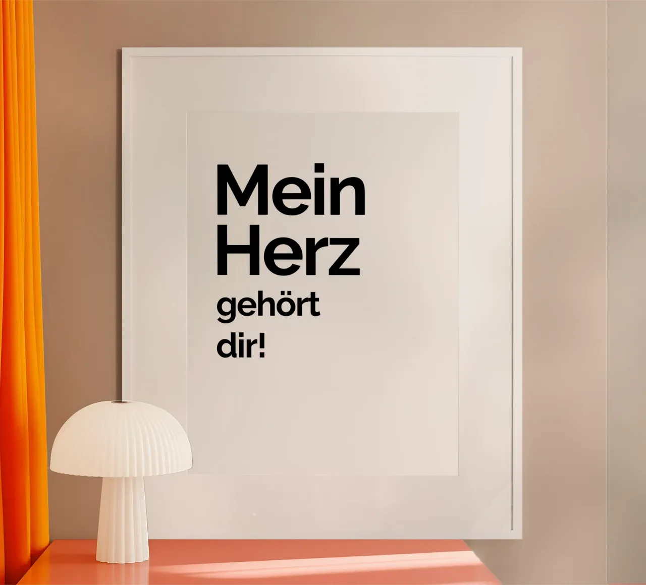 Il mio cuore appartiene a te! poster da YV TYPOGRAPHY