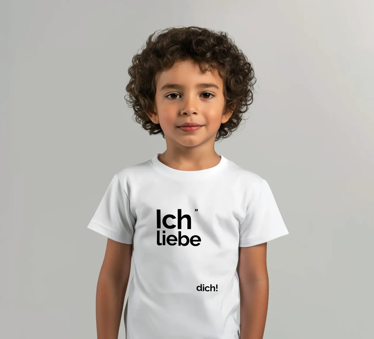 I love you! kids t-shirt by YV TYPOGRAPHY