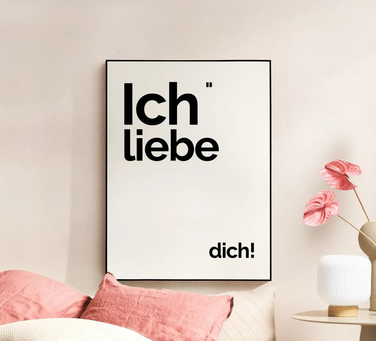 Ti amo! plexiglass da YV TYPOGRAPHY