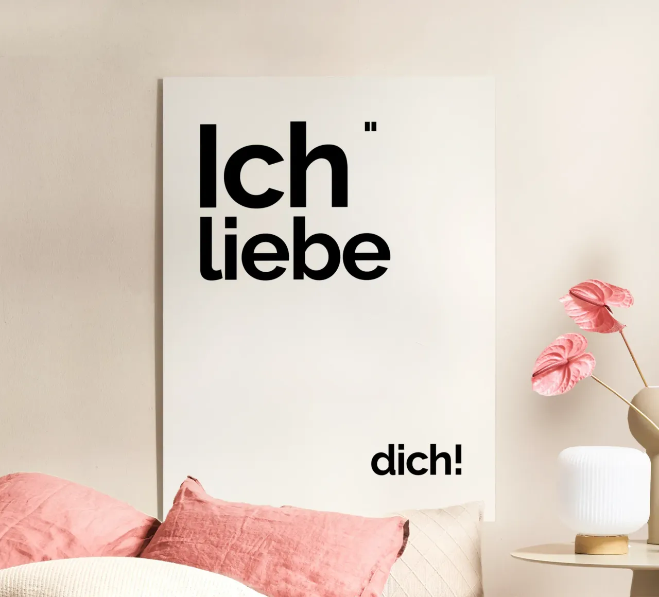 Ti amo! plexiglass da YV TYPOGRAPHY