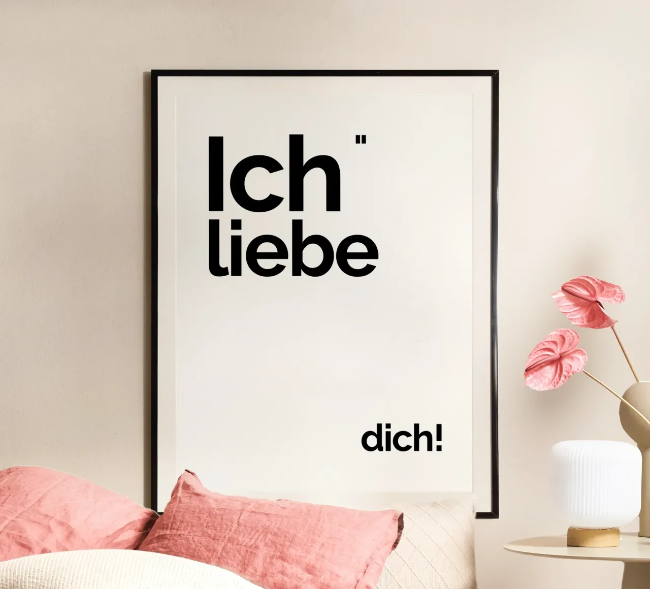 I love you! poster by YV TYPOGRAPHY