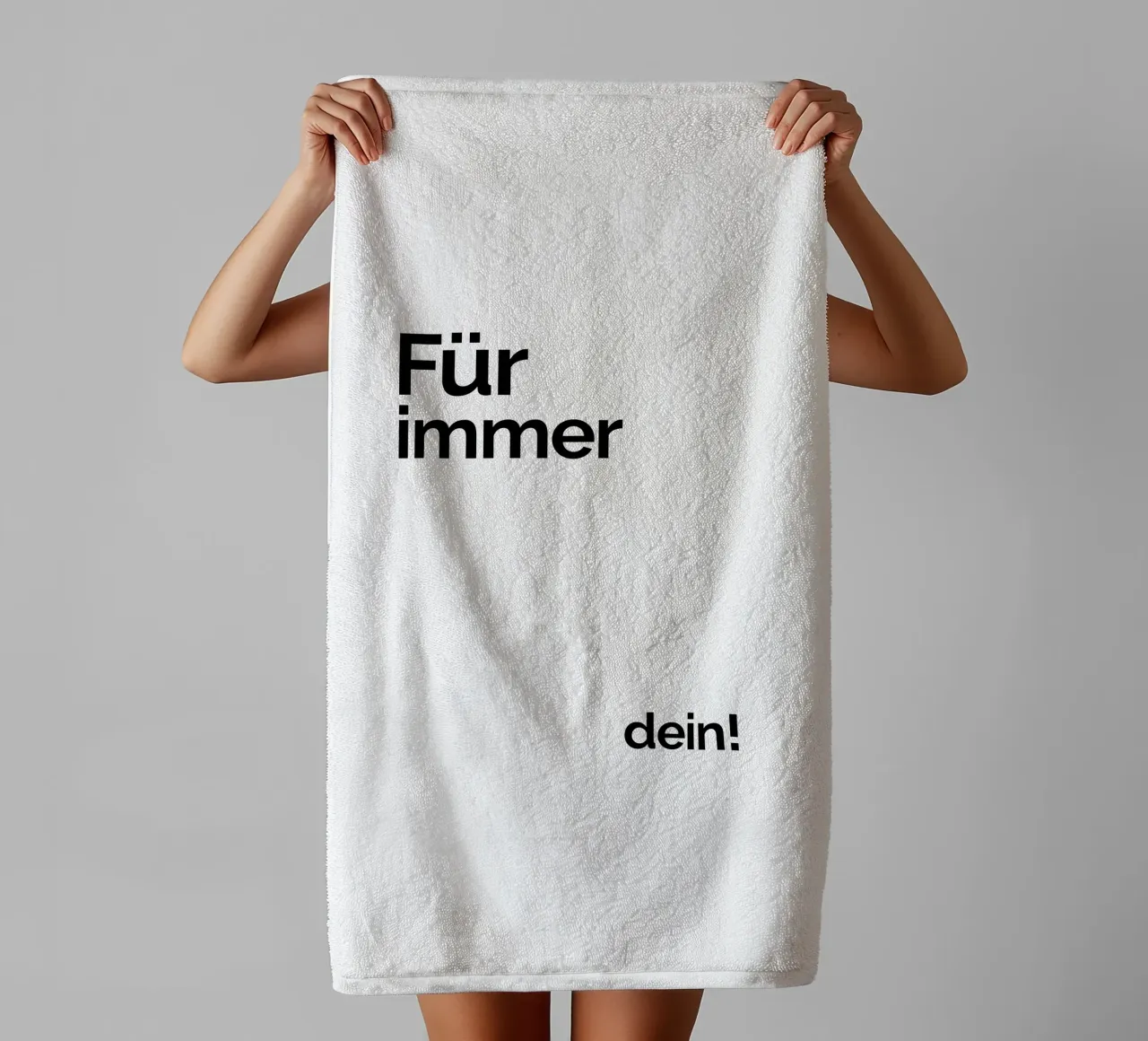 Per sempre vostro! asciugamano da bagno da YV TYPOGRAPHY