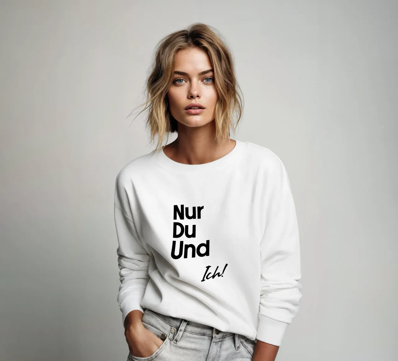 Solo tu e io! felpa da YV TYPOGRAPHY