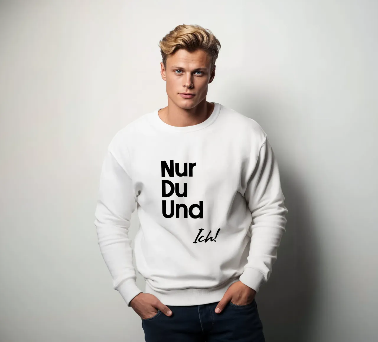 Solo tu e io! felpa da YV TYPOGRAPHY