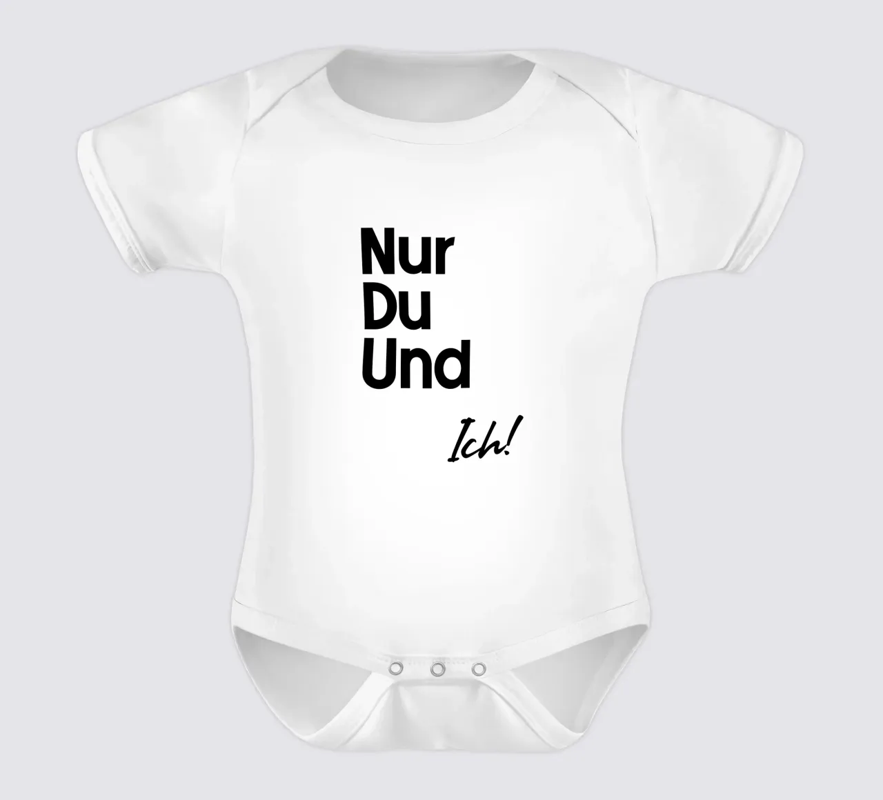 Solo tu e io! body neonato maniche corte da YV TYPOGRAPHY