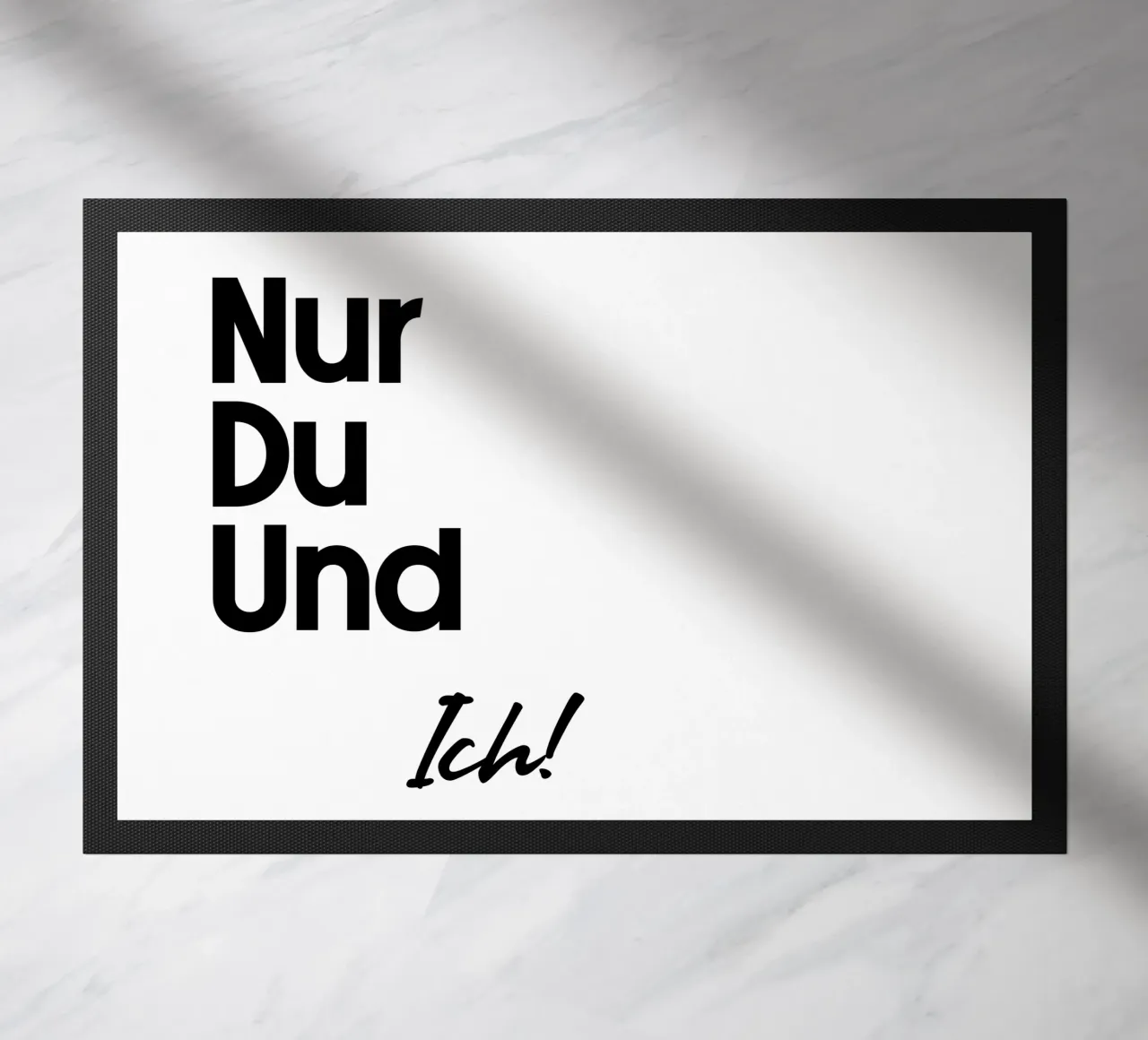 Solo tu e io! zerbino da YV TYPOGRAPHY