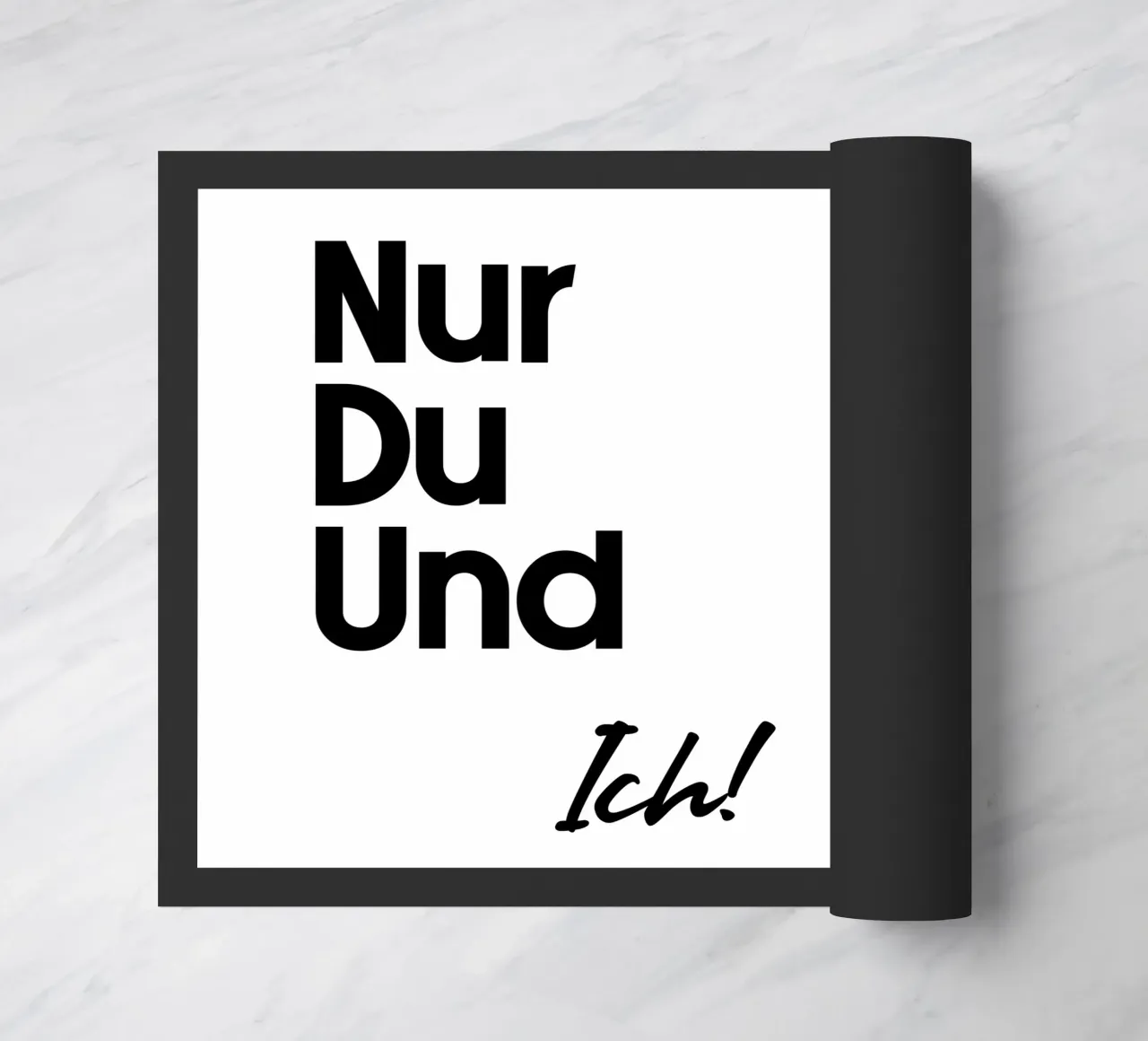 Solo tu e io! zerbino da YV TYPOGRAPHY