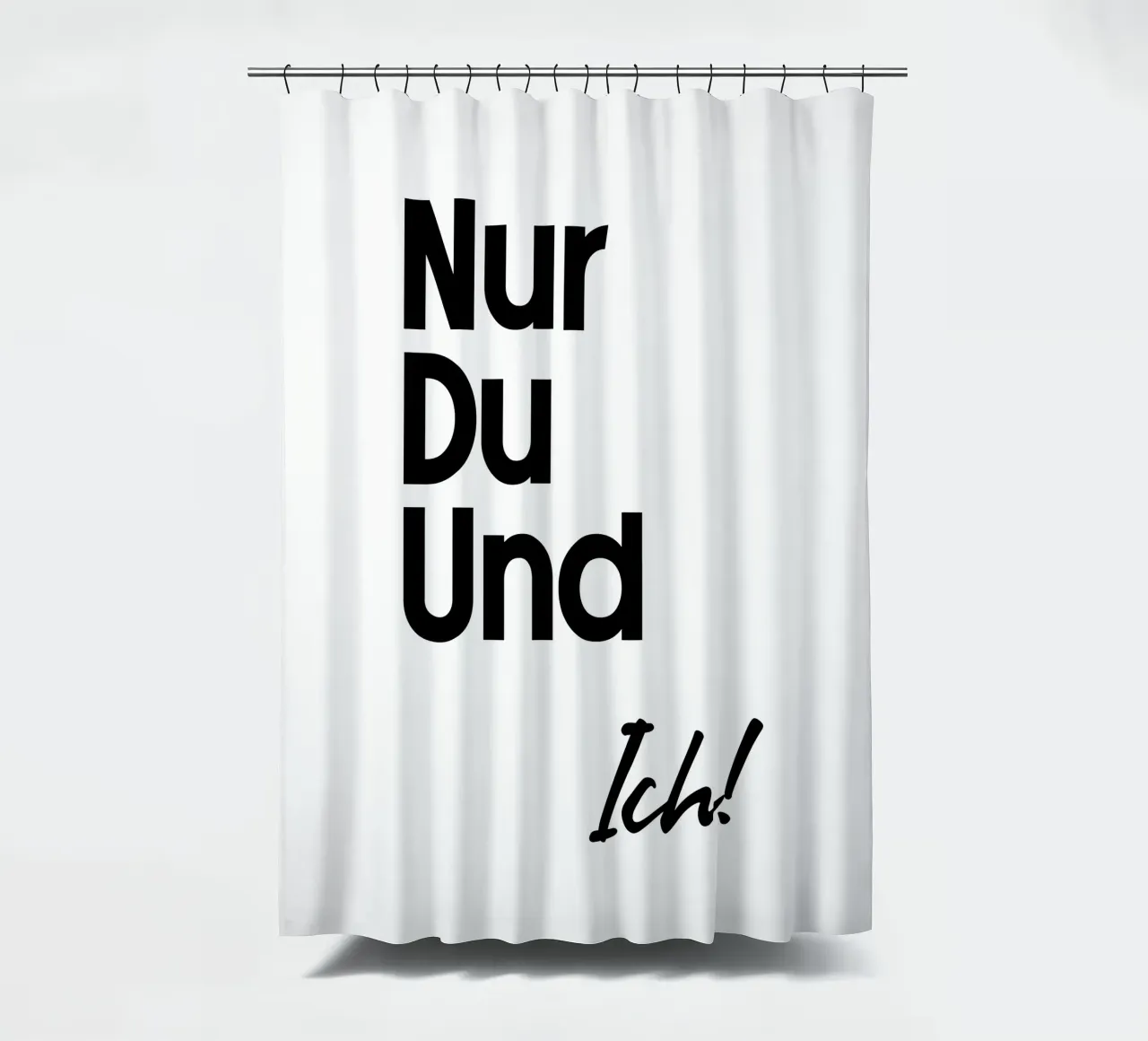 Solo tu e io! tenda da doccia da YV TYPOGRAPHY
