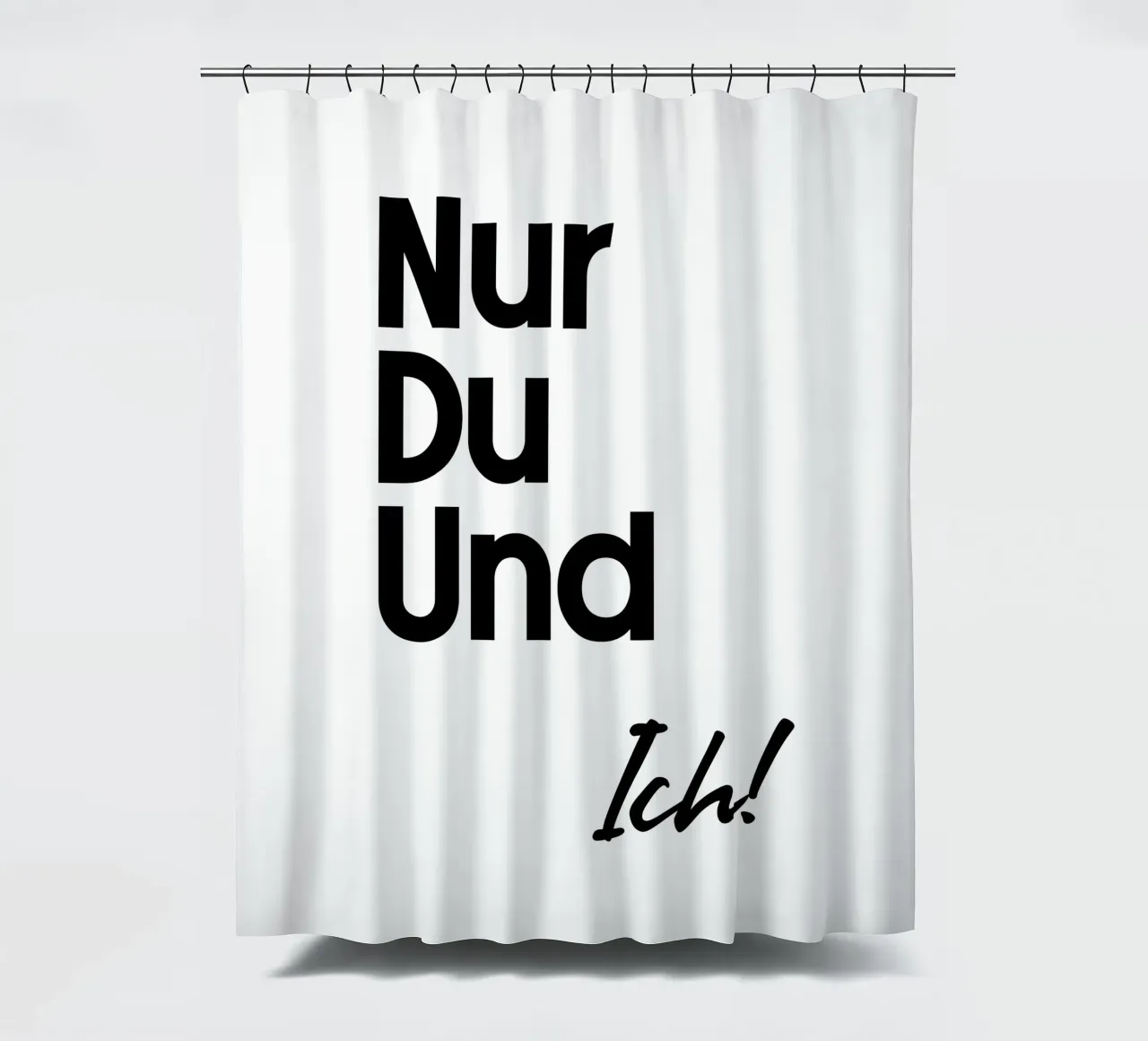 Solo tu e io! tenda da doccia da YV TYPOGRAPHY