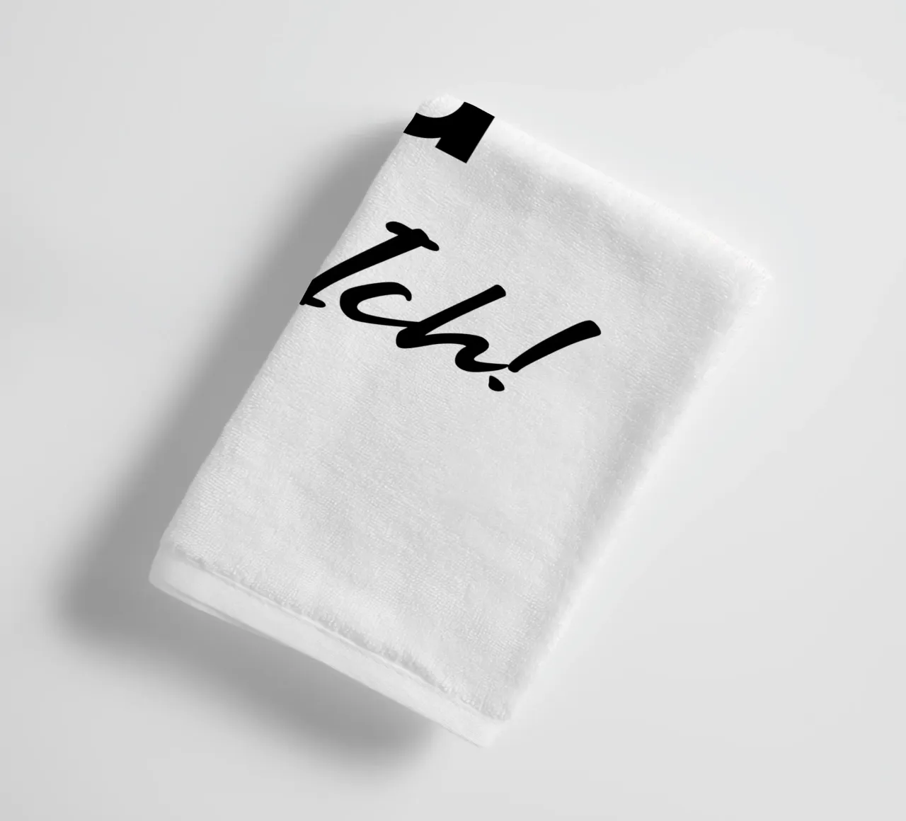 Solo tu e io! asciugamano da bagno da YV TYPOGRAPHY