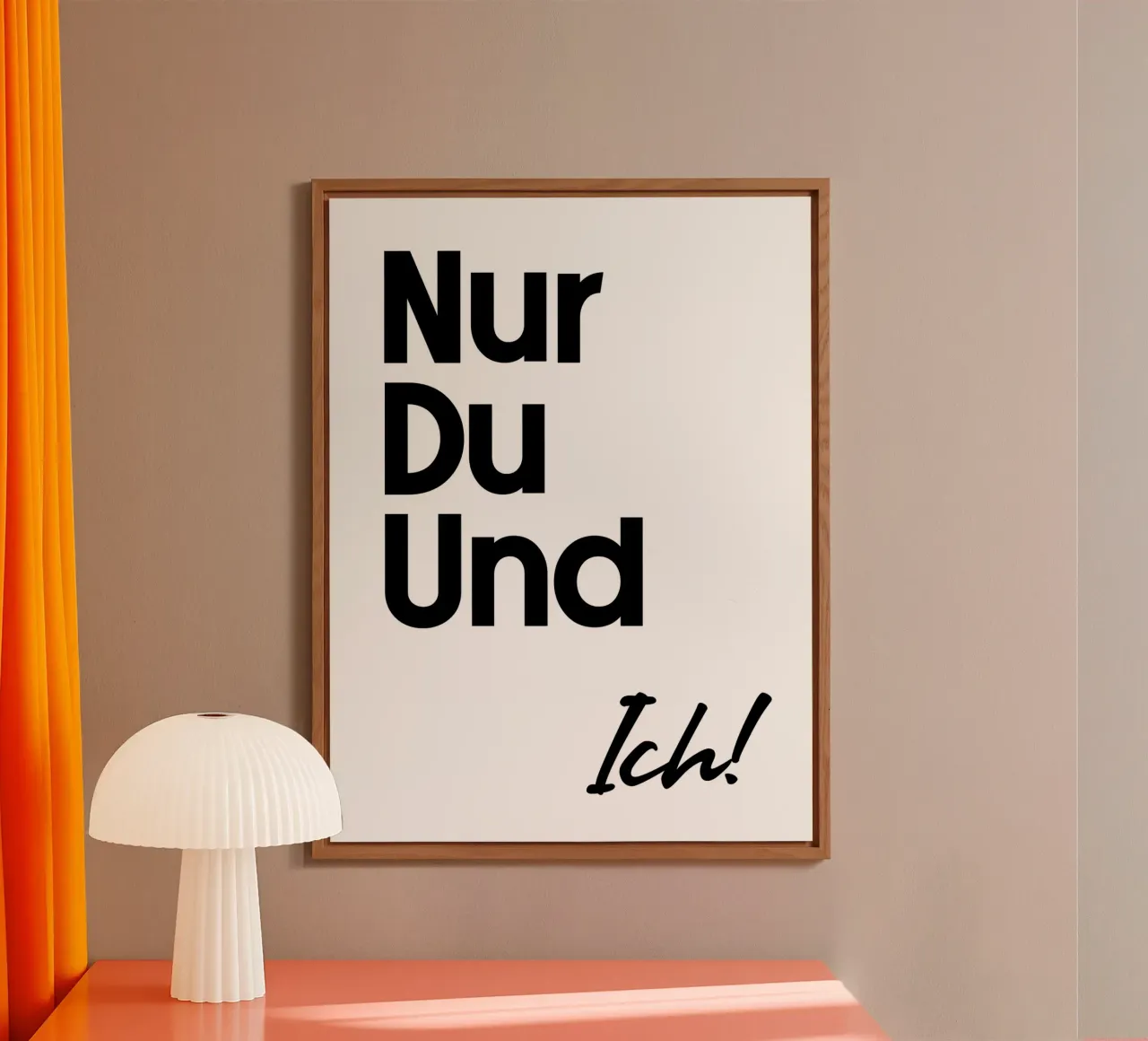 Solo tu e io! alluminio dibond da YV TYPOGRAPHY
