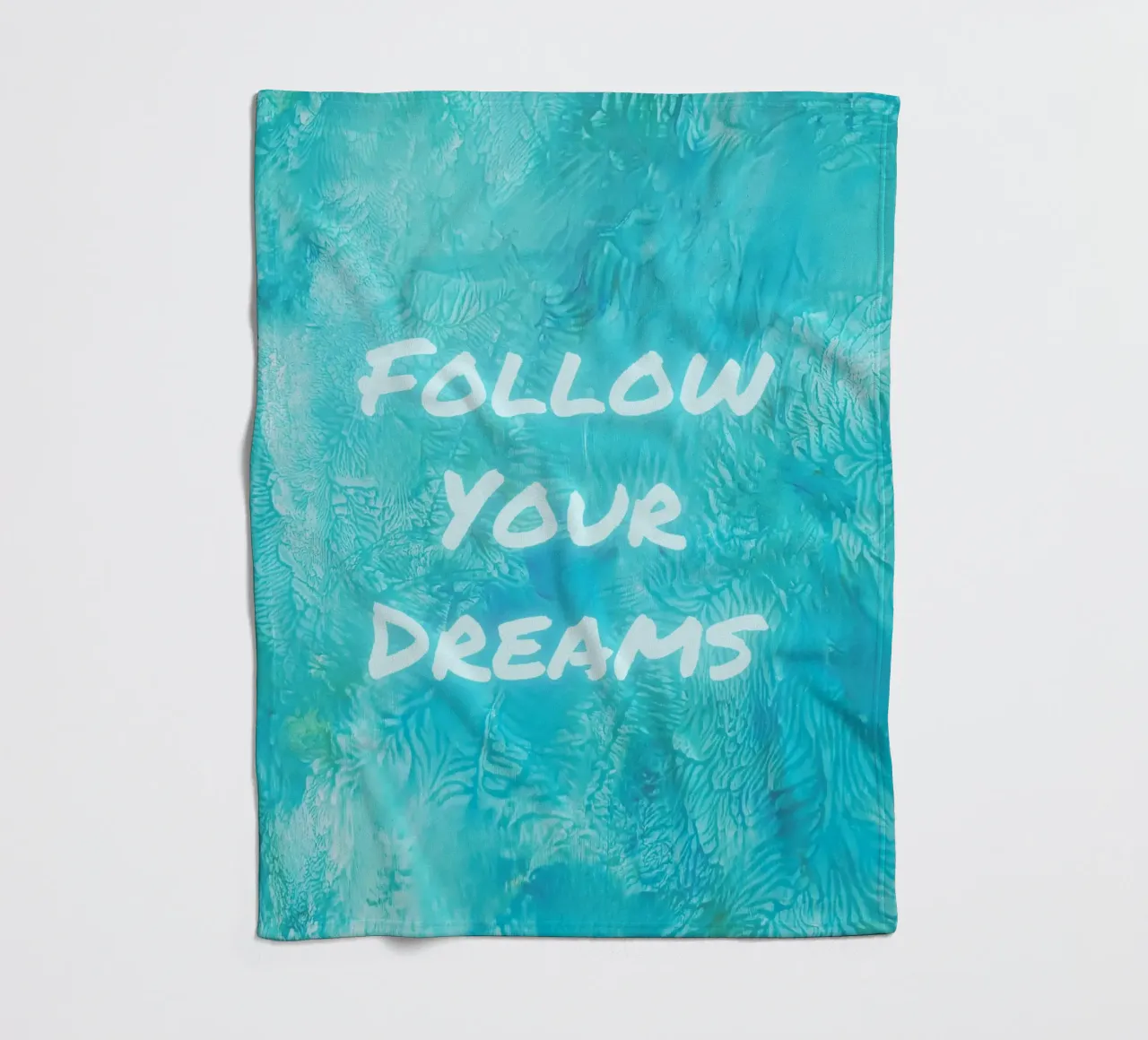 "Impresión abstracta con textura "Follow Your Dreams manta de franela de FABOArt