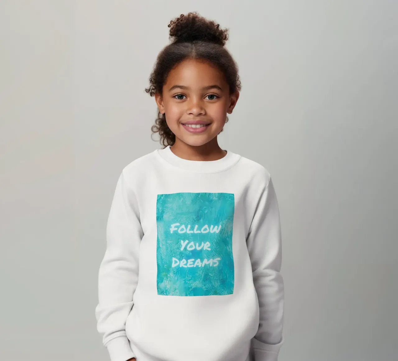 "Impresión abstracta con textura "Follow Your Dreams sudadera para niño de FABOArt