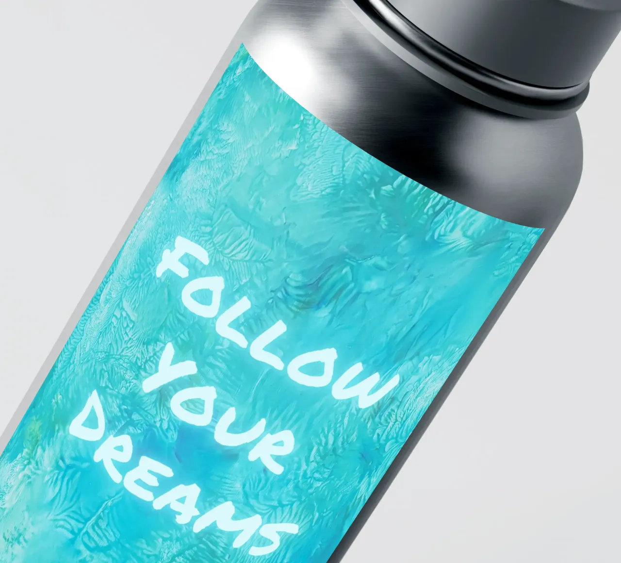 "Impresión abstracta con textura "Follow Your Dreams pegatina de FABOArt