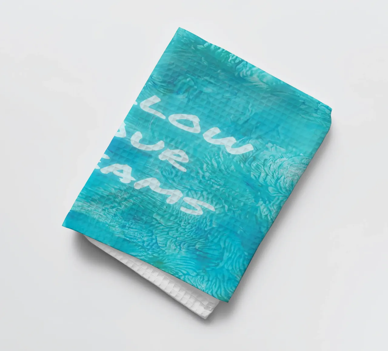 Impression abstraite texturée "Follow Your Dreams" (Suivez vos rêves) torchon de FABOArt