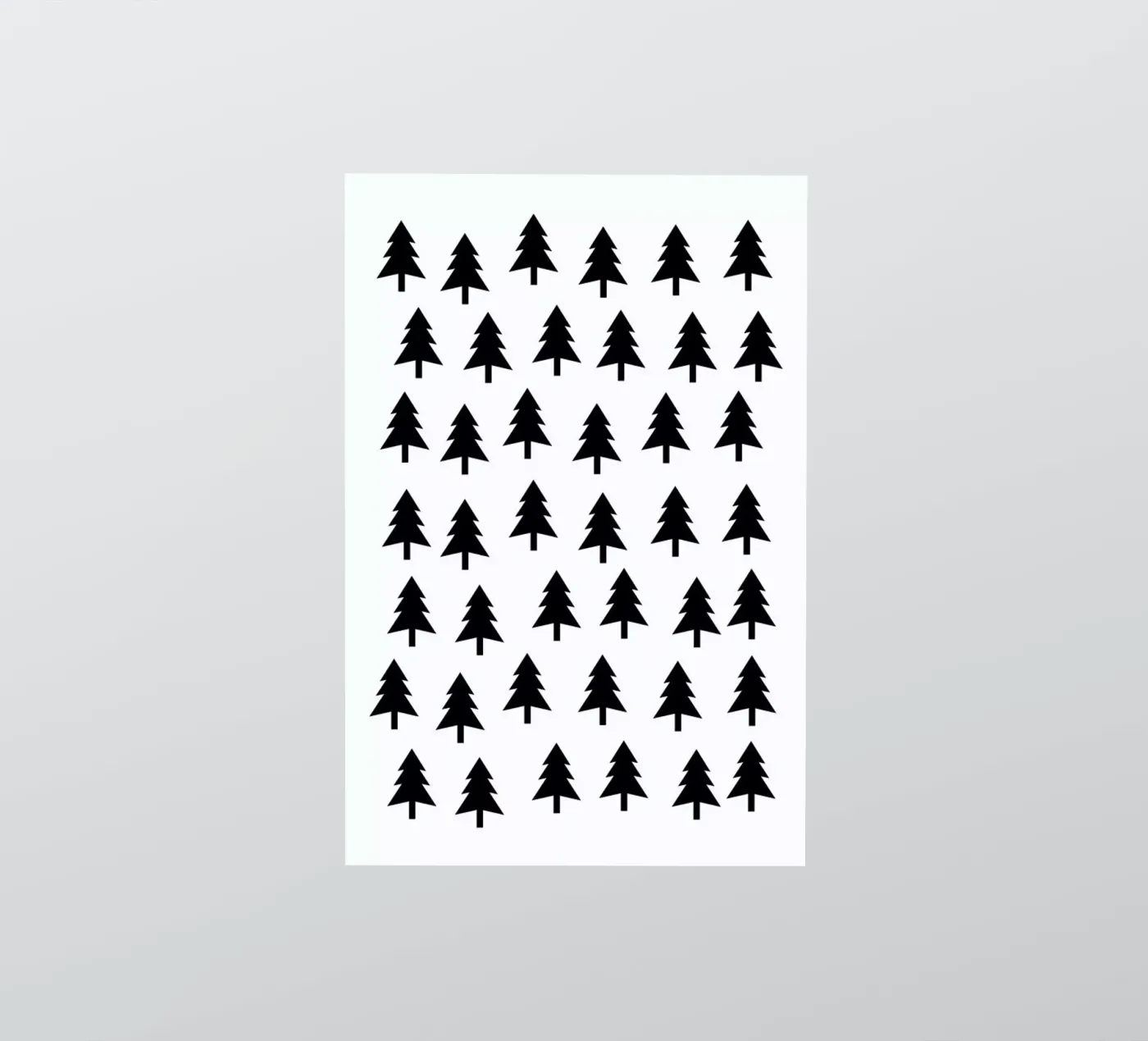 Tree Pattern sticker van Mottos by Sinan Saydik