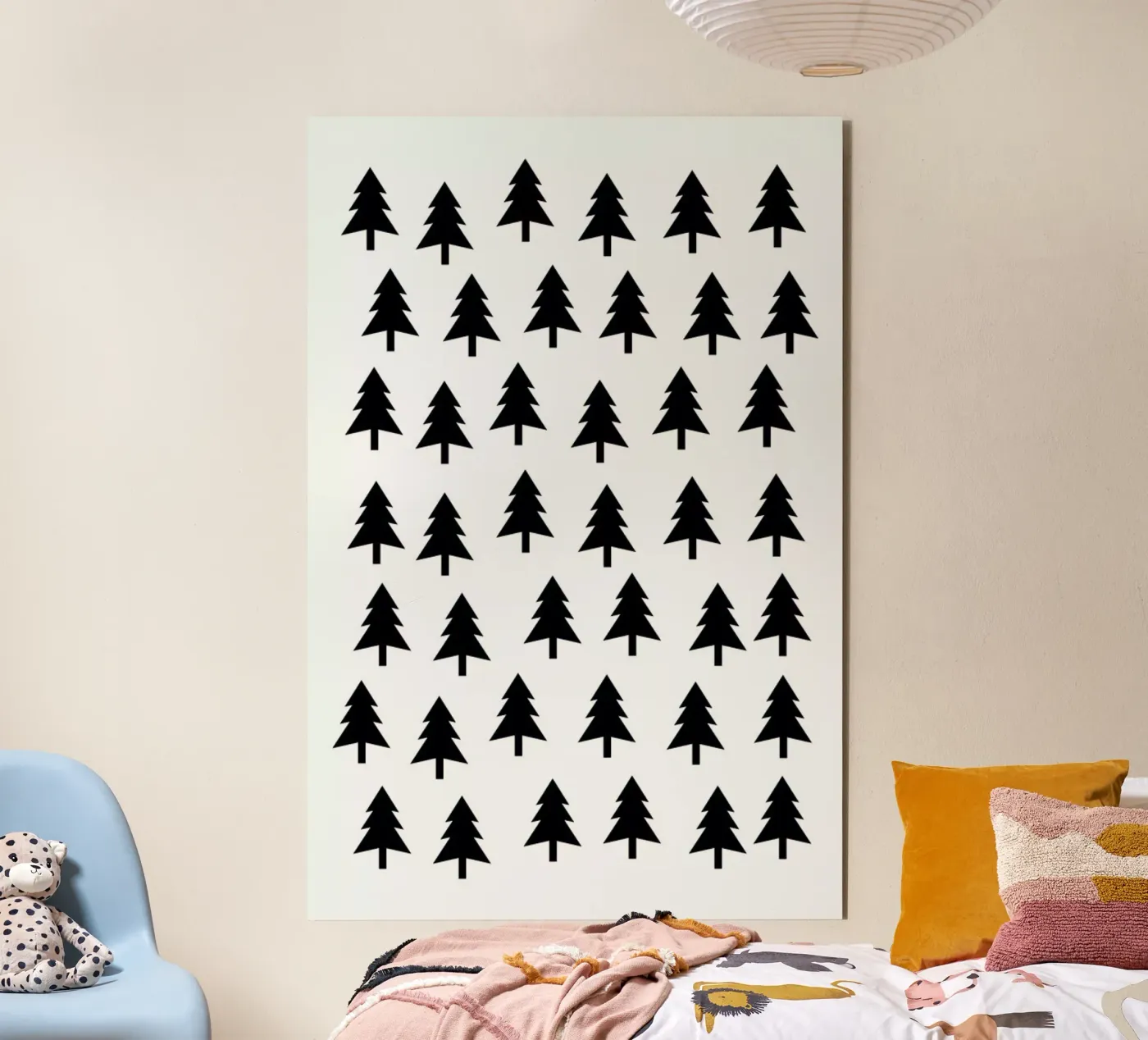Tree Pattern aluminium-dibond van Mottos by Sinan Saydik