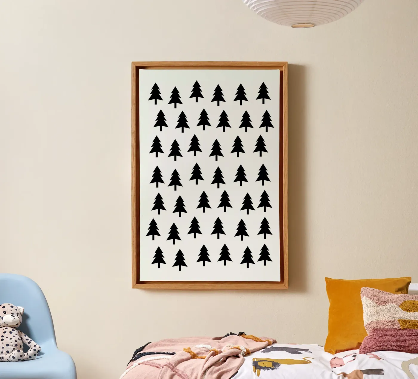 Tree Pattern canvas van Mottos by Sinan Saydik