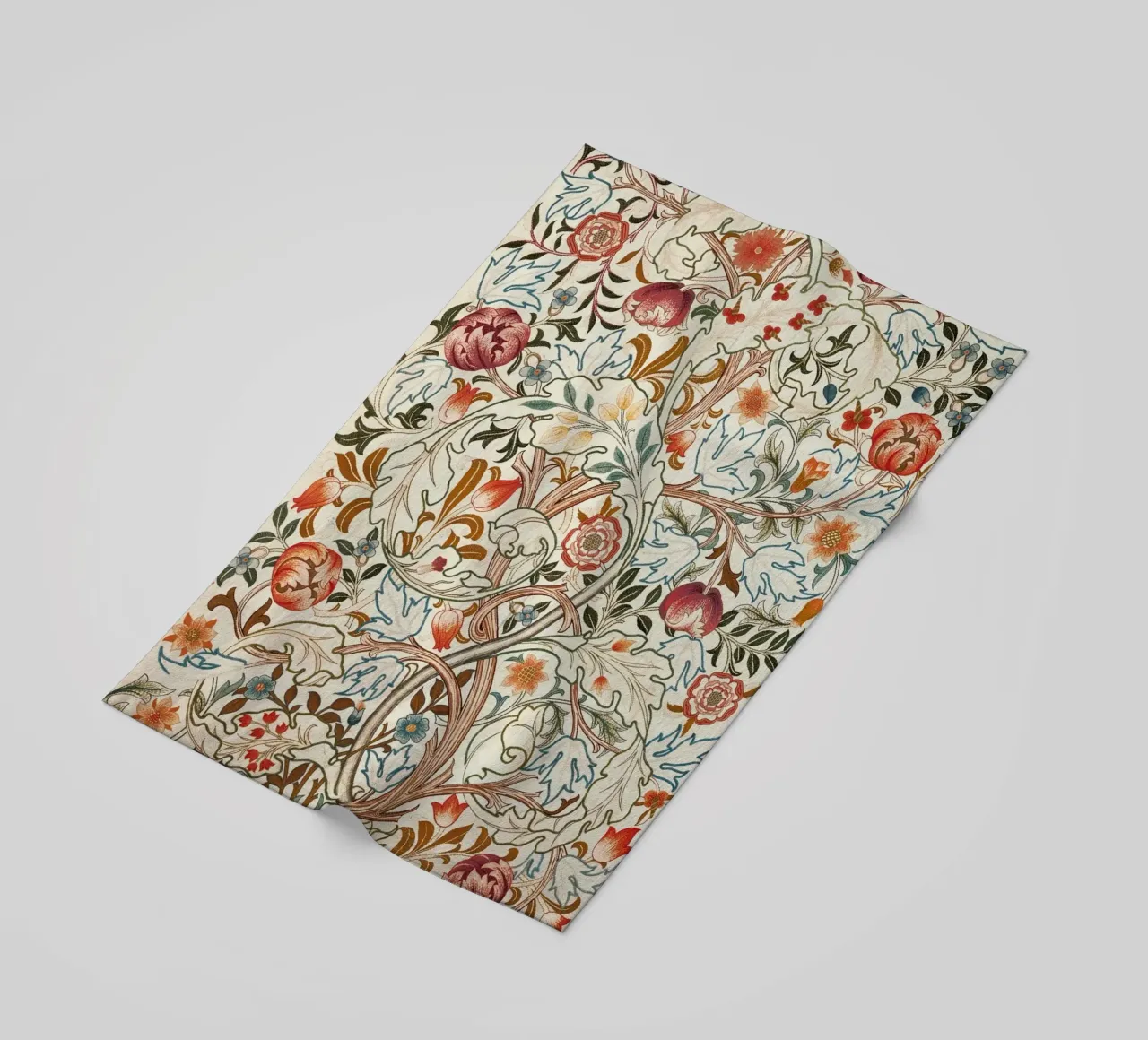 William Morris - Acanthus Portiere Floral beach towel by William Store