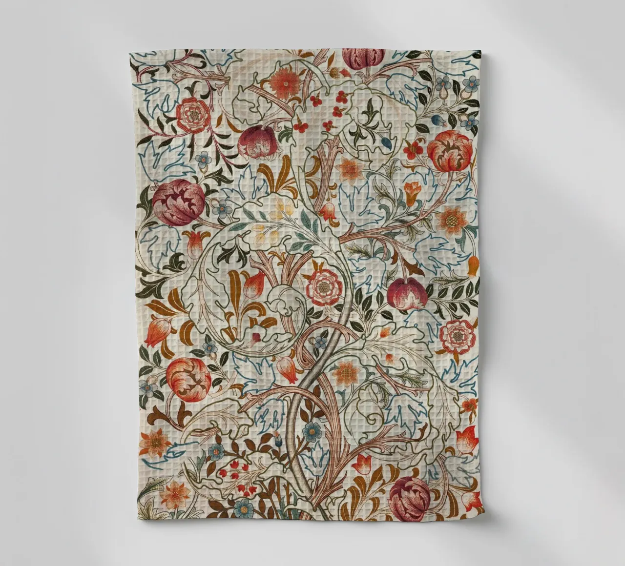 William Morris - Acanthus Portiere Floral tea towel by William Store