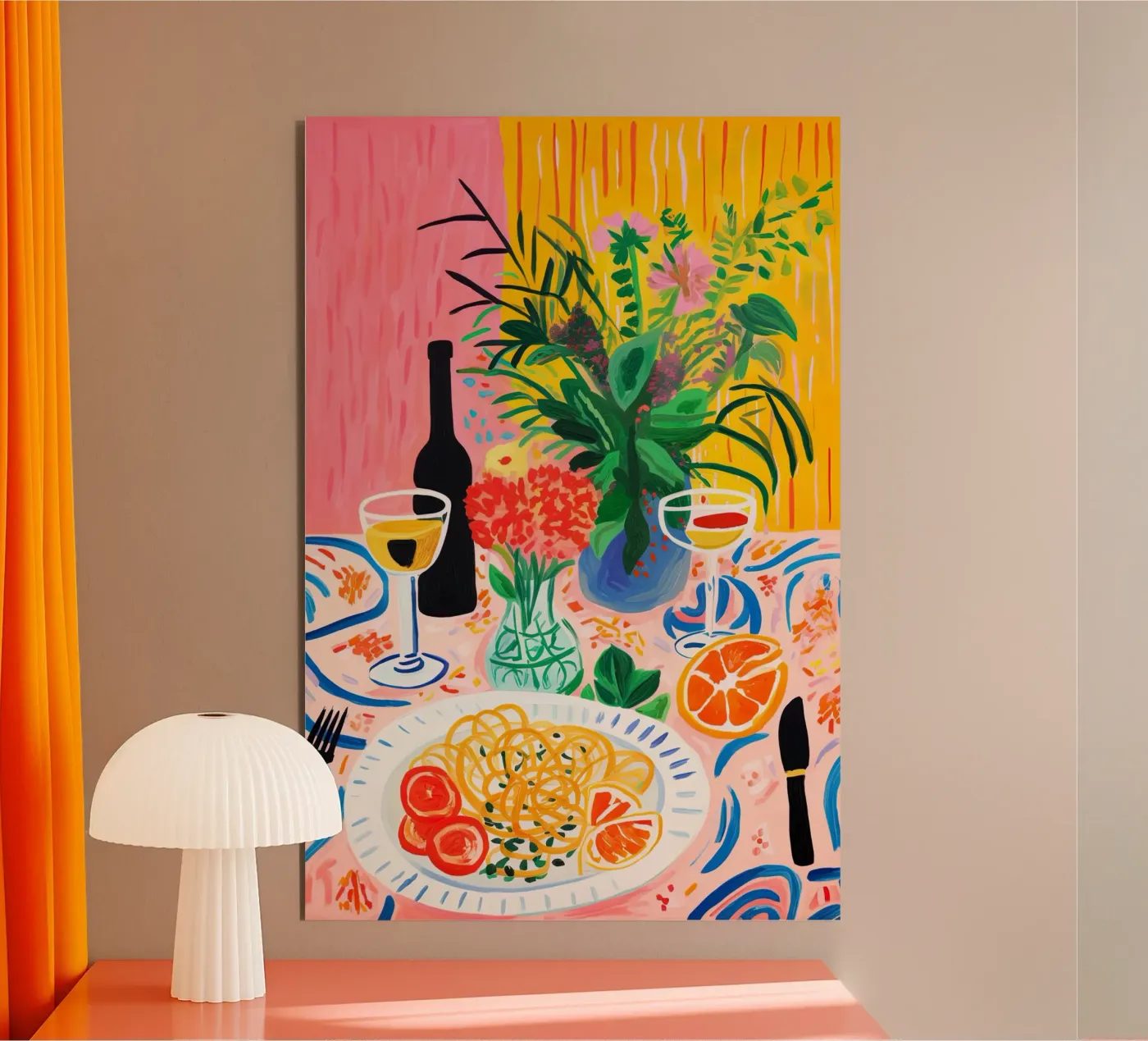 Summer Buffet alluminio dibond da Artsy Bessy