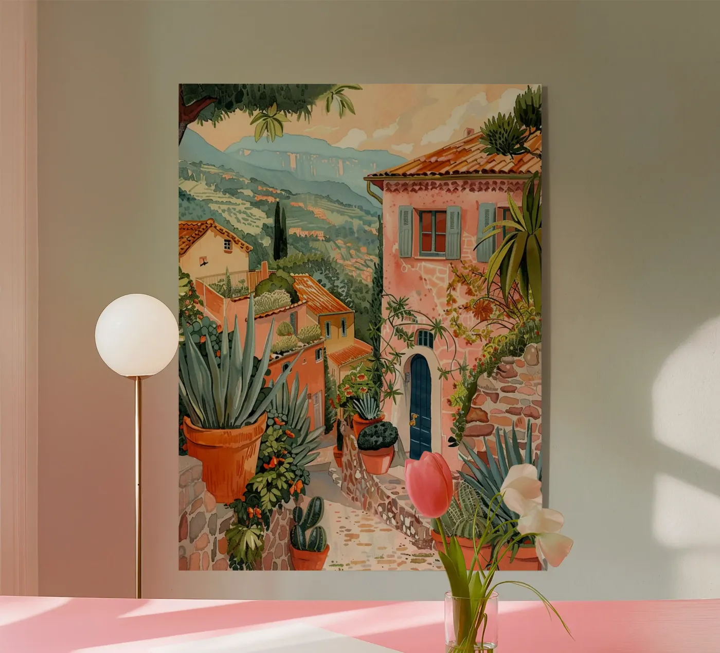 Mediterranean Scene plexiglass da Artsy Bessy