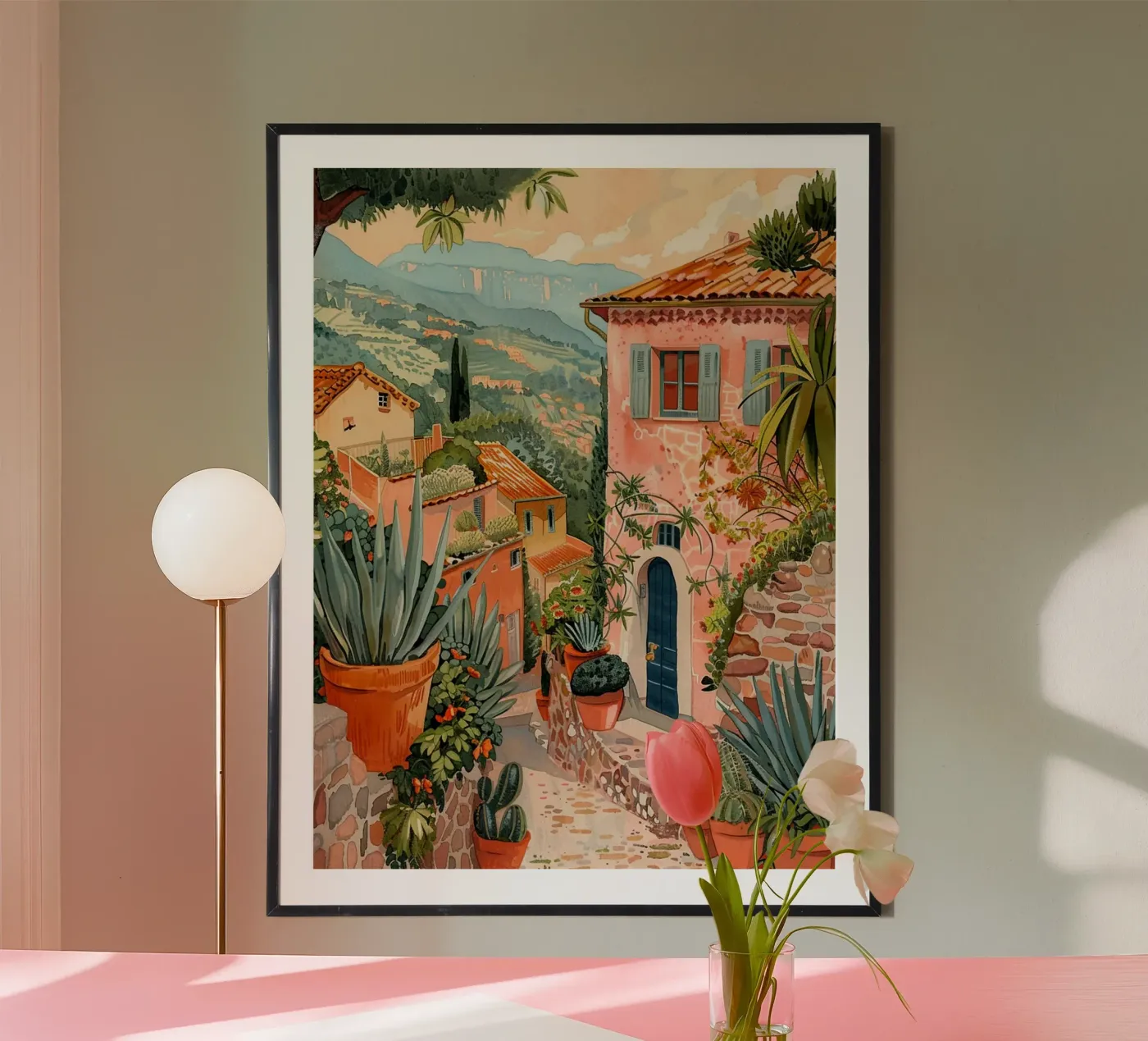 Mediterranean Scene poster da Artsy Bessy