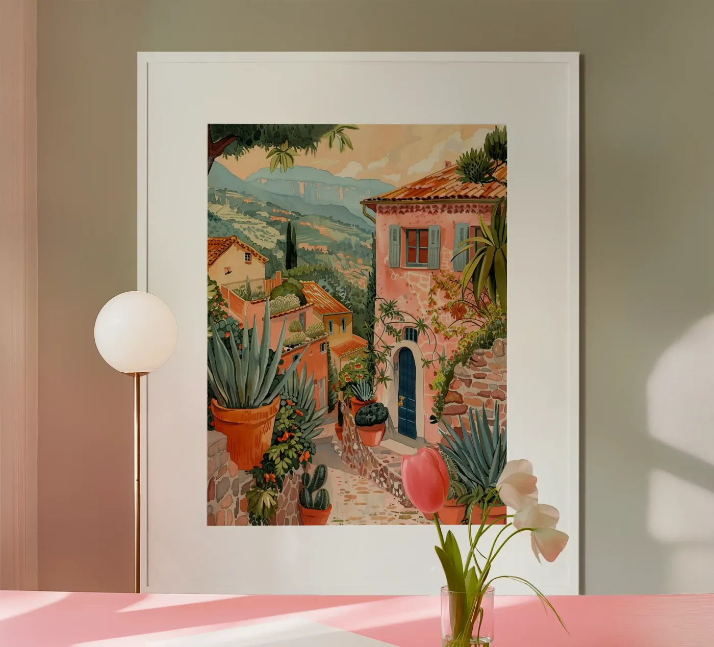Mediterranean Scene poster da Artsy Bessy