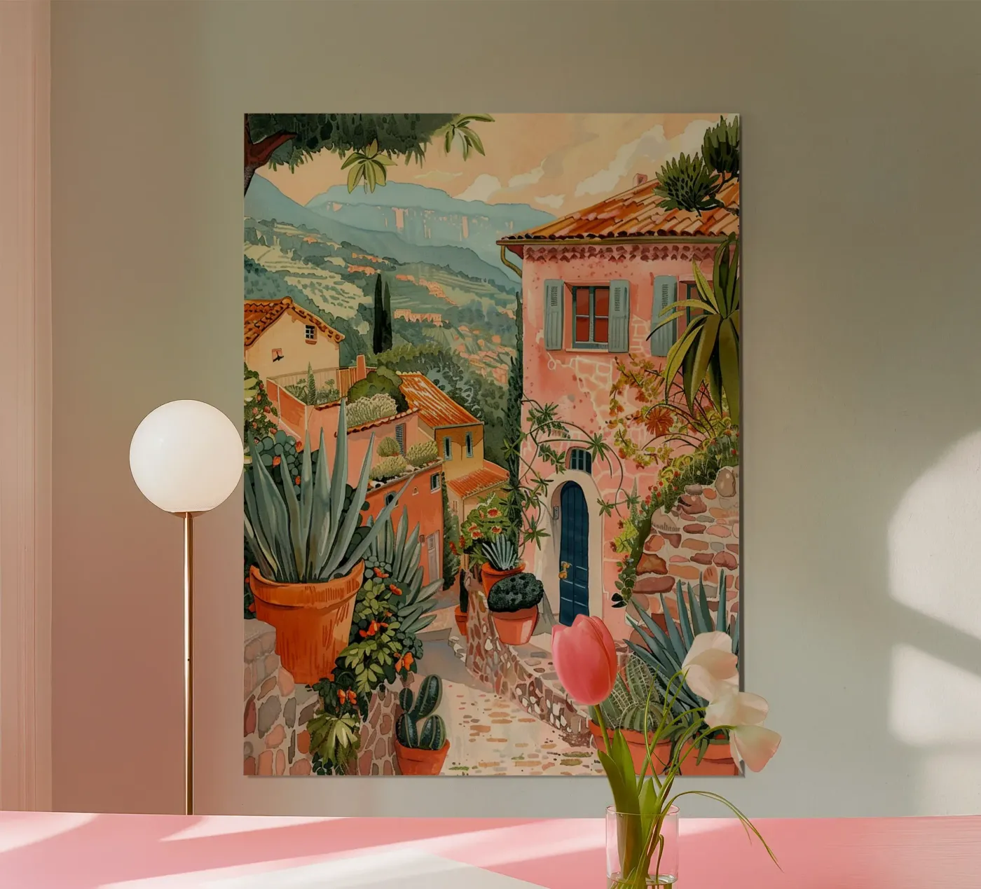 Mediterranean Scene poster da Artsy Bessy