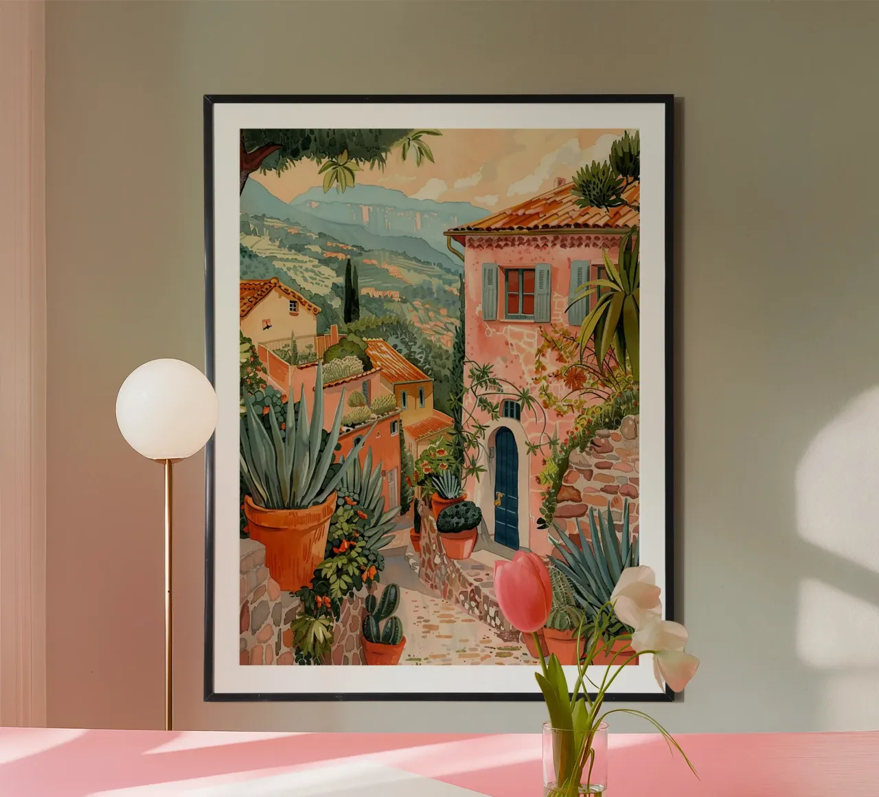 Mediterranean Scene carta hahnemühle da Artsy Bessy