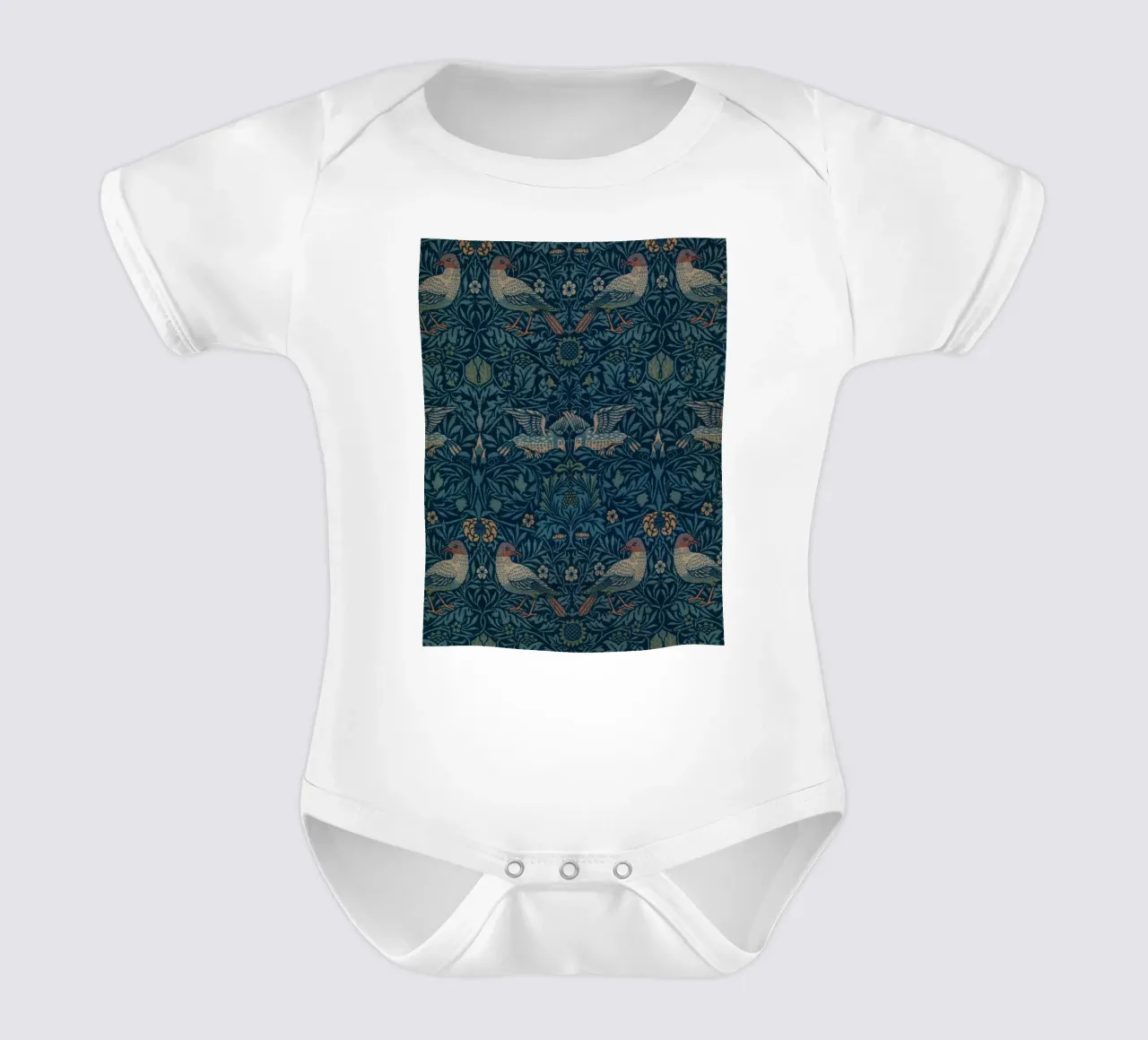 William Morris - Uccelli body neonato maniche corte da William Store