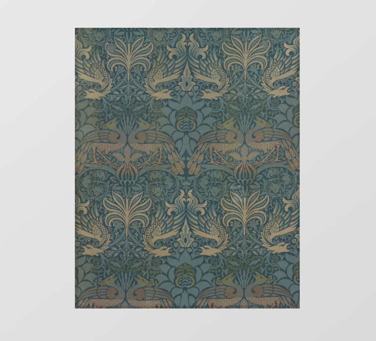 William Morris - Pavone e drago pellicola backlit da William Store