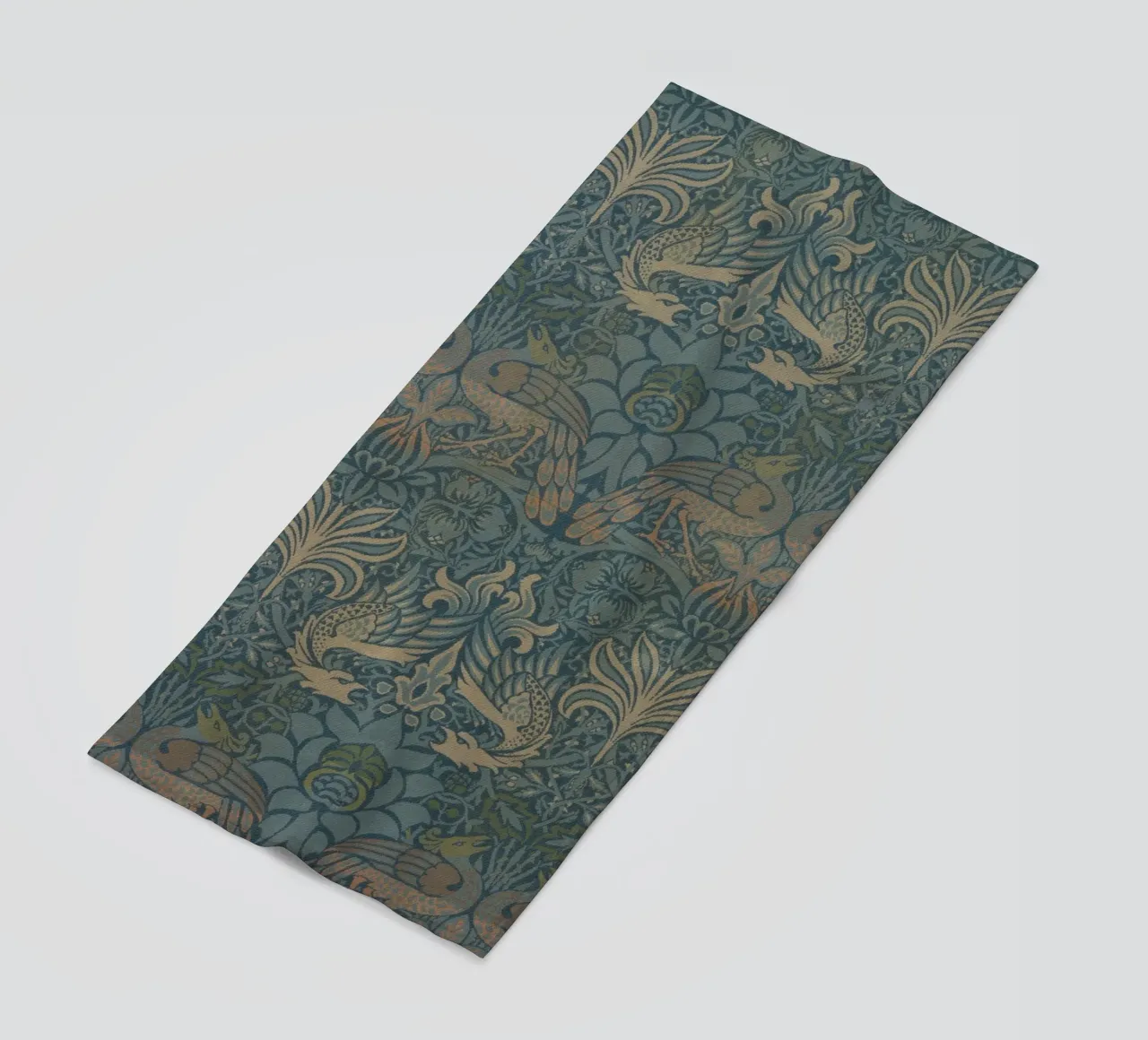 William Morris - Pavone e drago telo mare da William Store