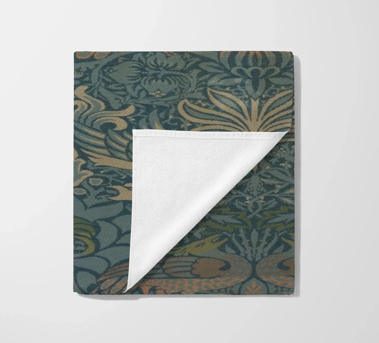 William Morris - Pavone e drago telo mare da William Store