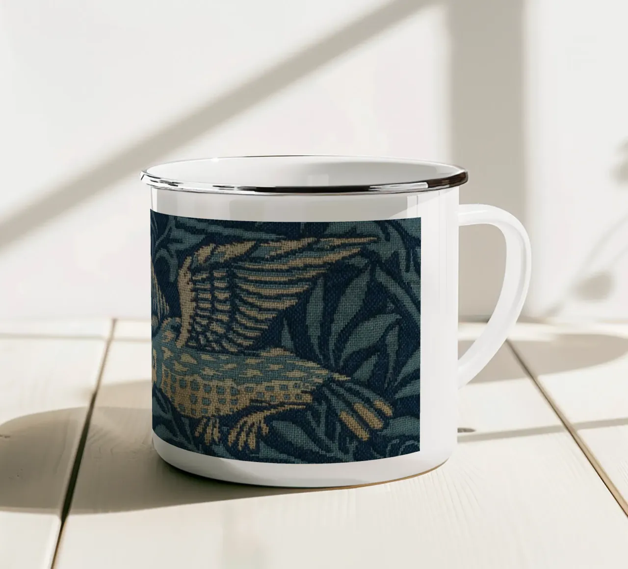 William Morris - Uccelli tazza in smalto da William Store